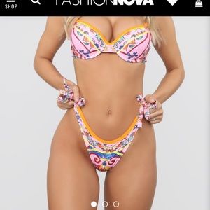 Fashion Nova Multi color bikini